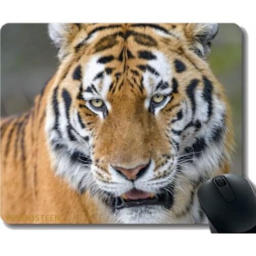 Mouse Pad Funny Customized,Tiger Predator Glance 203275 Comfortable Mouse Mat For Gaming And Office