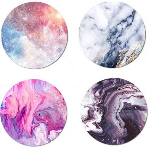 Round Marble Mouse Pad Organizer Non-slip Gaming Mouse Pad Desk Home Decor Laptop Mouse Mat Office Desk Home Decor