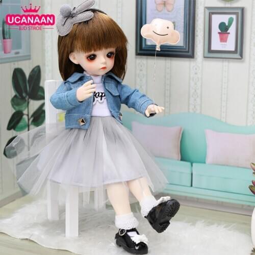 1/6 BJD Doll 30CM SD Dolls For Girls Handmade 18 Joints Body With Clothes Shoes Wig Makeup Girl Dress Up Toys Gifts For Children