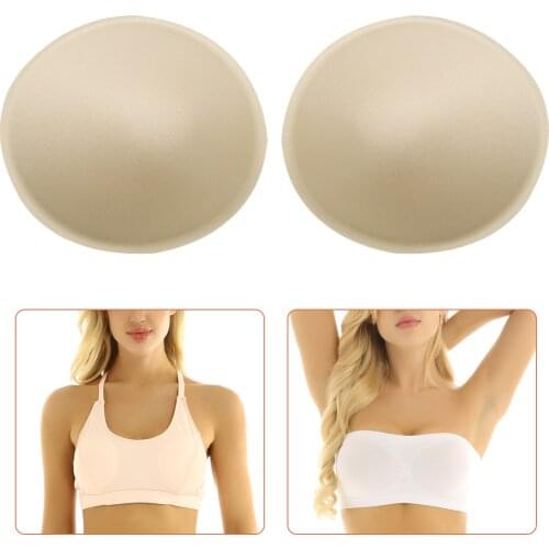 Soft Thick Sponge Bra Pad Removable Round/Triangle Shaped Breast Push Up Lifter Womens Bust Contour Enhancing Inserts Cushions