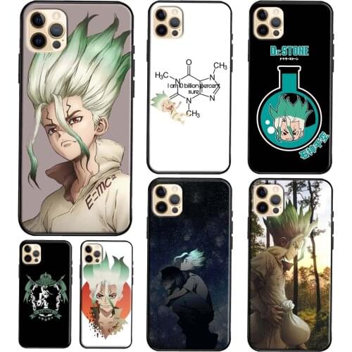 Ishigami Senku Dr. Stone Soft TPU Case For iPhone 11 12 Pro Max mini Case For iPhone XR X XS Max SE 2 7 8 Plus