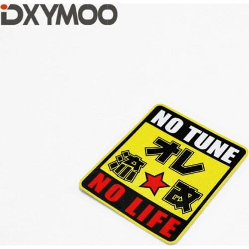 Motorcycle Bike Body Tank Sticker Bumper Car Styling for Funny NO TUNE NO LIFE