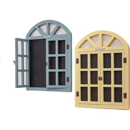 Shop coffee shop wall decorations blackboard false window background wall hanging wall ornaments milk tea shop message b