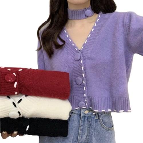 New Spring Autumn Women Cardigans Sweater 2021 Fashion Slim Ladies Knitted Sweater Female Casual Elasticity V-neck Sweaters Tops