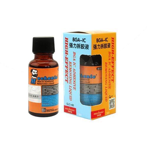 MECHANIC BGA IC Demolition Glue Cleaner 20ml Phone Adhesive Remove Liquid For Motherboard PCB Circuit Board Clean Liquid