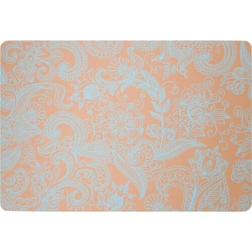 Wholesale Creative PVC leather placemat square oilproof heat insulation pad waterproof Bowl mat Coaster 30x43cm customize