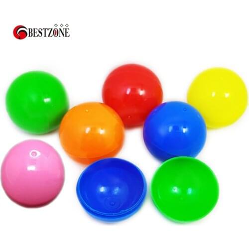 Free Shipping 25pcs/lot 50mm Empty Plastic Toy Vending Capsule 2' Colorful Toy Capsule Festival Decoration