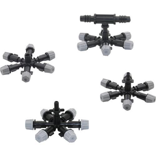 1 Pc Multi-nozzle Gray Sprinkler Garden Greenhouse Irrigation Sprayer Agriculture tools Water Fogger Cooling Misting Nozzle