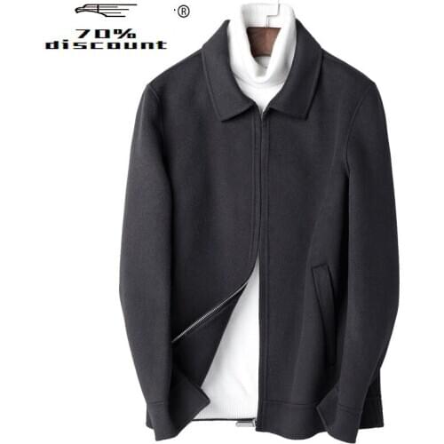 Wool Coat Autumn Winter Jacket Men Double-sided Woolen Short Coat Mens Jackets and Coats Abrigo Hombre P-JK00602 MY2328