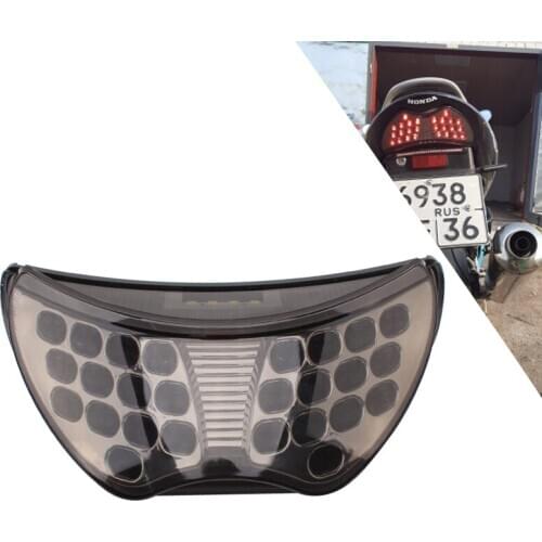 For Honda CBR 600 CBR600 F4 1999 2000 F4I 2004 2005 2006Motorcycle LED Rear Turn Signal Tail Stop Light Lamps Integrated