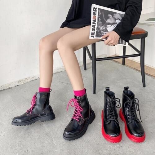 Withered england high street vintage bandage cowhide Motorcycle boots women winter shoes woman botas mujer shoes women R14-69