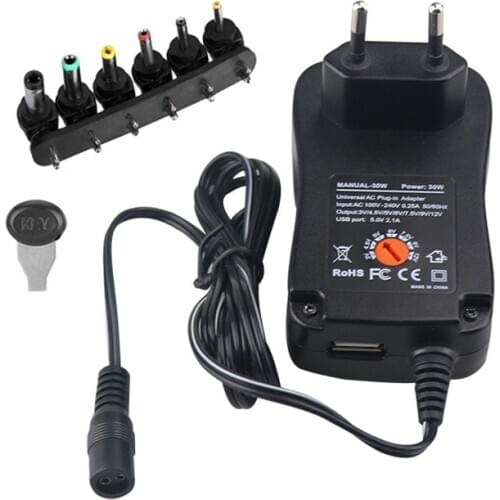 EUR Standard Consumer Electronics Charger Input 100-240V Output 3-12V Mobile phone Digitals Laptop Computer Charger Plug