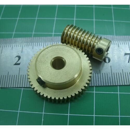 0.5 Mold 40Teeths Worm Gear High Speed Reduction Ratio 1:40-Remote Control Toys Steering Gear Worm Gear Combination