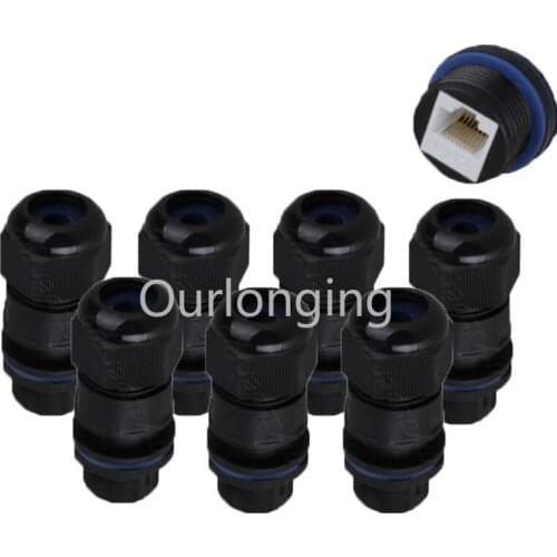 2.30x1.07 inch M20 RJ45 AP Ethernet LAN Connector IP68 Waterproof Protection