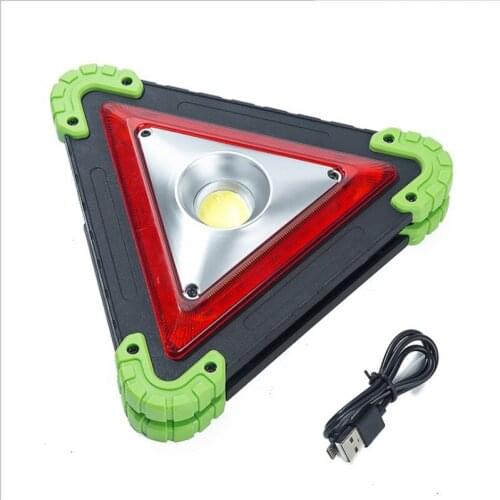 1PC Triangle Warning Sign Triangle Car LED Work Light Road Safety Emergency Breakdown Alarm Lamp Portable Flashing Light On Hand