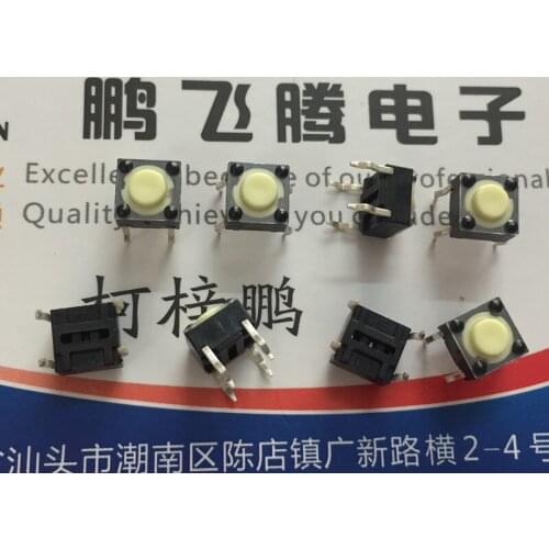 10PCS/lot Original American C&k RS014R05A3PA plastic surface tact switch 6*6*4.3 in-line 4-pin jog reset button jog