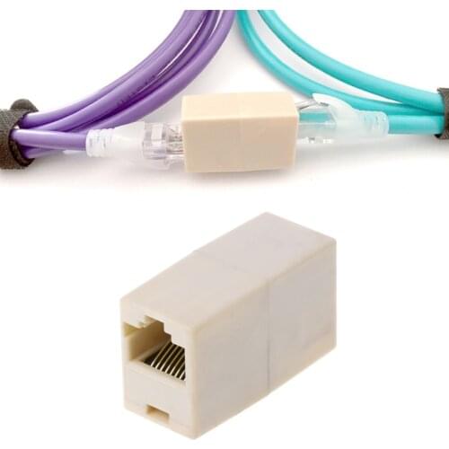 10PCS RJ45 RJ45 Ethernet Net network LAN Coupler Plug Adapter connections Drop Shipping