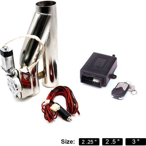 2'' 2.25'' 2.5" 3'' Exhaust Control Valve exhaust pipe electric Y pipe Exhaust Electrical Cutout pipe with hand-wire wholesale