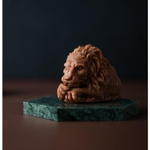 3D Lion Candle Mold Resin Crafts Handmade Lion Animal Soap Silicone Molds DIY Soap Aromatherapy Decoration for soap making