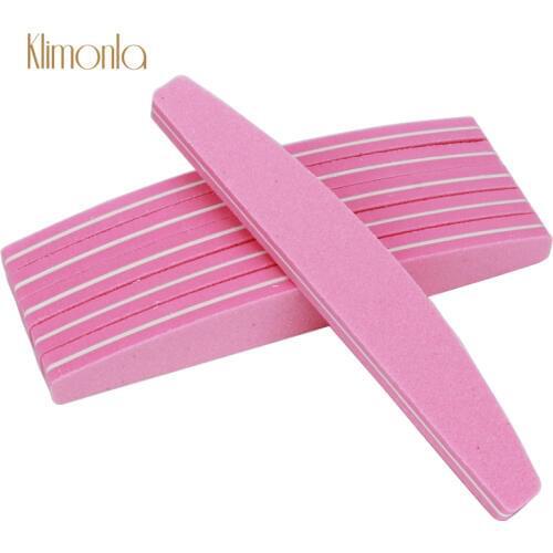 5Pcs/Lot Pink Washable Nail File 100/180 Grit Buffing UV Gel Beauty Nail Tools Sponge Buffer Block Salon Nail Art Accessories