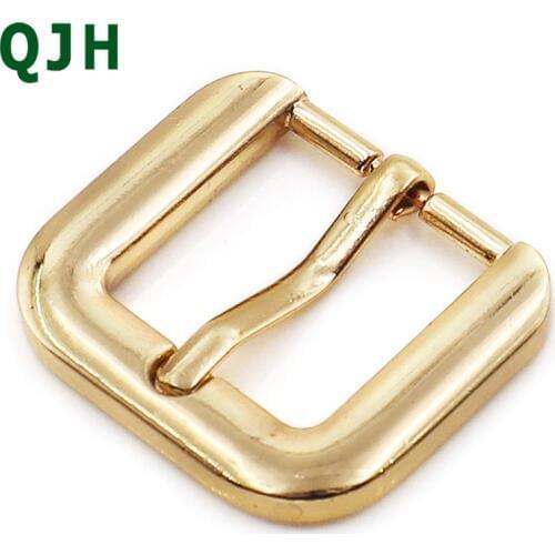 6PCS Metal belt buckle men and women casual single needle belt half buckle leather craft jeans webbing suitable for 19mm belt