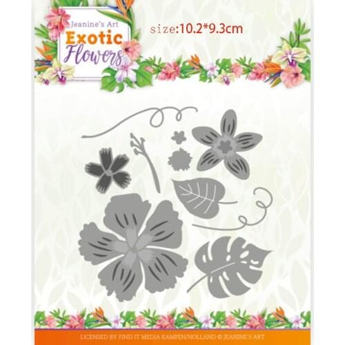 CH 2021 New Arrival Five-piece flower Metal Cutting Die 3D DIY Scrapbooking Carbon Sharp Craft Die Photo Invitation Card