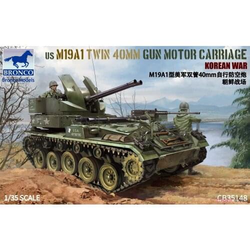 Bronco CB35148 1/35 US M19A1 Twin 40mm Gun Motor Carriage Korean War