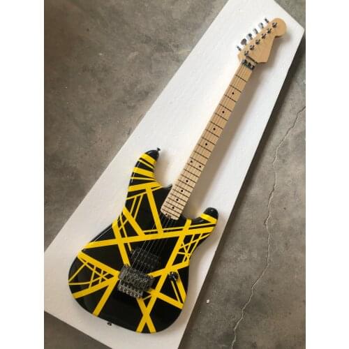 Electric guitar / yellow and black guitar / high quality / free delivery
