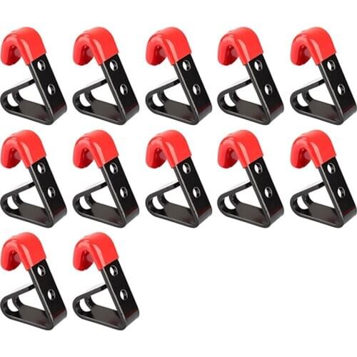 HLZS-12 Pcs Tire Wheel Rim Hub Hanging Metal Hook Metal Holder Shop Display Stand Rack Wall Mounted Racing Hook