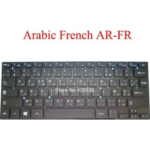 Laptop AR-FR Keyboard SCDY-277-10-05 YXT-NB91-05 YT-277-16-01 K2878 VER：A0 Arabic French black without frame new