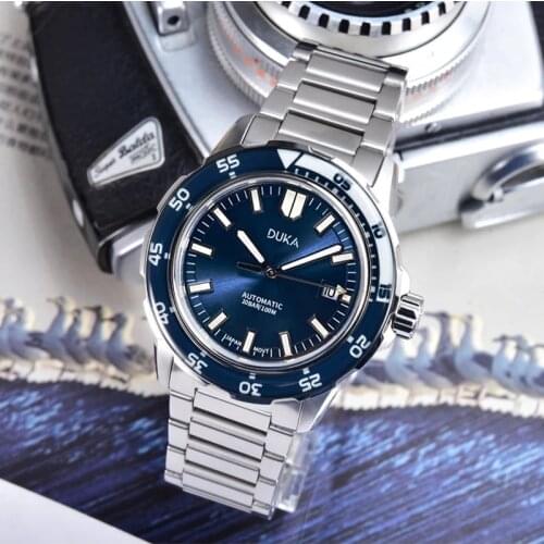 DUKA Men Mechanical Wristwatches 2021 Top Brand Luxury Automatic Watch For Men Homage Ocean Timepiece NH35 Business reloj hombre