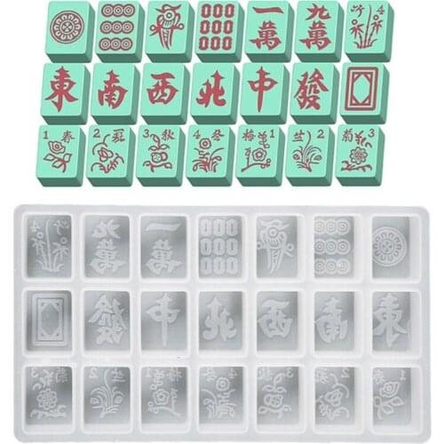 N7MF Three Packages to Choose from Mah-jong Shape Baking Cake Mold Silicone Ice Chocolate Candy