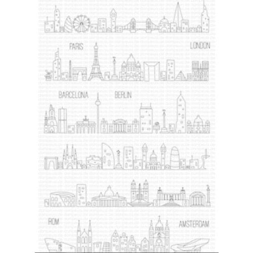 German city Clear Stamp/Seal for DIY scrapbooking/photo album Decorative clear stamp sheets A1846