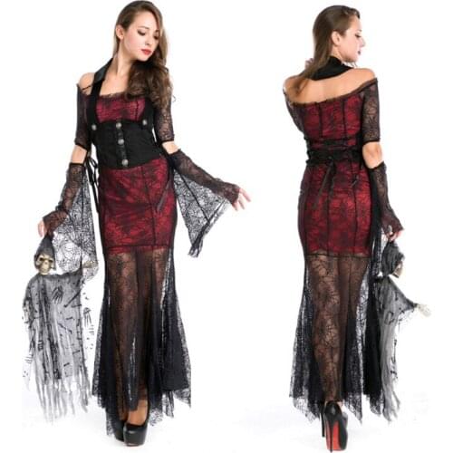 New Vampire Queen Sexy Slim Clothing Halloween Stage Costumes Domineering Entrance Costume