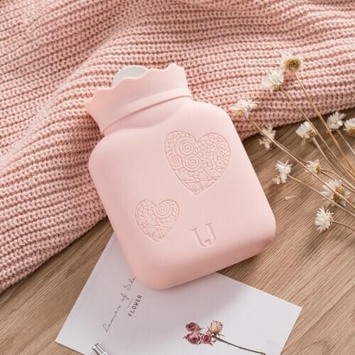 New Winter Hot Water Bottle Warm Water Bag Explosion-proof Hot Water Bags Cute Cat Portable Bag For Women Hot Water Bottle Gift