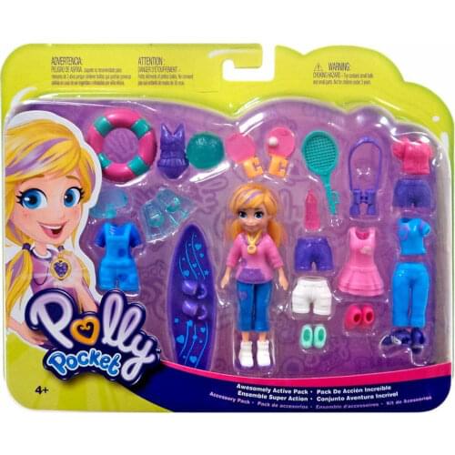 Polly Pocket and Fun World Game Sets GBF85 - Awesomely Active Pack