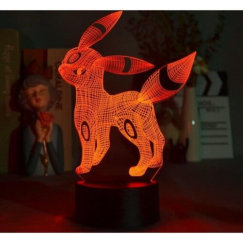 Cool 3D Night Light Plug In LED Desk Lamp Bedside Smart Phone Control Nightlight Side Spirit Beast Room Decor kids Birthday Gift