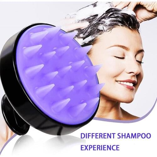Handheld Shampoo Comb Silicone Hair Brush Body Hair Washing Comb Shower Bath Spa Brush Baby massage Comfortable shampoo brush