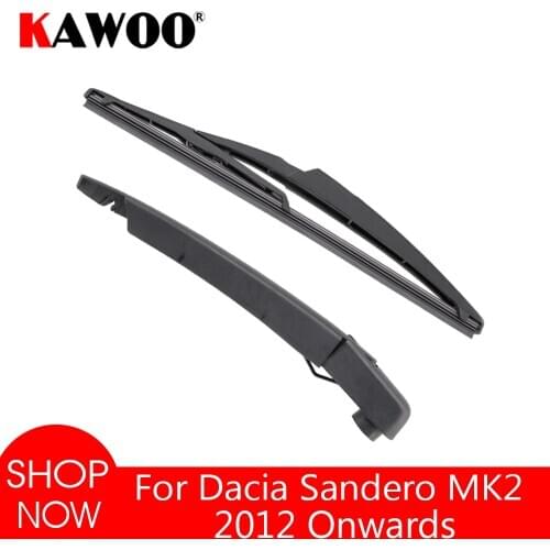 KAWOO Car Rear Wiper Blade Blades Back Window Wipers Arm For Dacia Sandero MK2 Hatchback (2012-) 290mm Car Accessories Styling