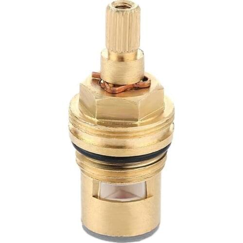 1/2" Replacement Brass Ceramic Disc Tap Valve Quarter Turn Cartridges Gland Insert 20 Teeth Bathroom Faucet Accessory Kba501