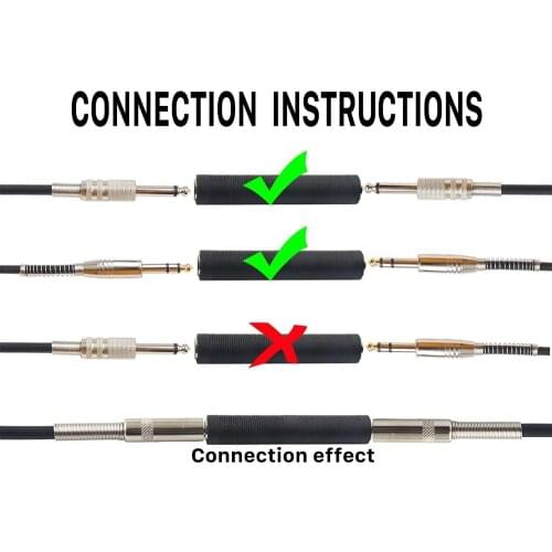 LBSC 1/4 Inch TRS/TS Female to Female Coupler, 6.35mm Jack Stereo Adapter Joiner, Gender Changer Connectors - 4 Pack