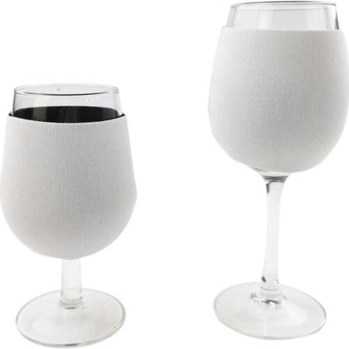 Sublimation Neoprene Red Wine Glass Cover Goblet Sleeve dye Sublimation Blanks DIY Personalized Custom SN759