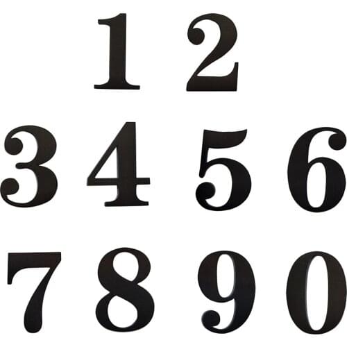 Stainless Door Number Sign Plaque House Hotel Address Digits Sticker Plate