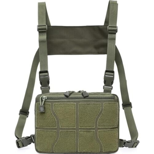 Tactical Chest Bag Military Backpack Shoulder Front Pack Hiking Camping Climbing Hunting Bags Men Outdoor Sports EDC Molle Pouch