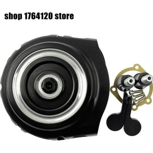 Motorbike Air Filter Intake Cleaner w/ Black Screw For Harley Touring Road Glide 08-up Sportster XL 04-19 FLSTNSE 14-15 Softail