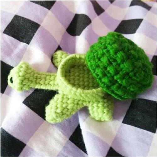 1 set, 5D cross-stitch new living room three-dimensional wool embroidery small turtle jewelry ring box decoration model