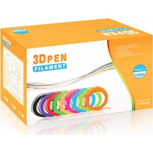 10Meters 10 Colors 1.75MM PLA Filament Pla Extruder Materials For 3D Printing Pen Threads Plastic Printer Consumables DIY Gifts