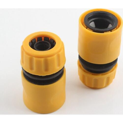 2pcs 1/2" Water Tap Faucet Adapter Quick Water Stop Connector 16mm Hose Joints Garden Irrigation Water Gun Car Wash Accessories