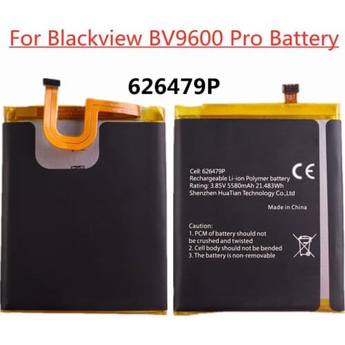 5580mAh 626479P Battery For Blackview BV9600 Pro Mobile Phone Battery High Quality Batteries