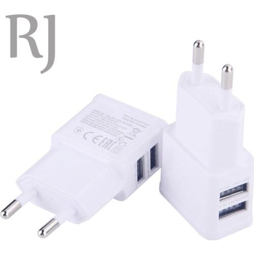 5V2.1A EU Plug 2 Dual USB Charger For Samsung S8 S9 S10 S6 S5 S4 S3 J3 J5 J7 Prime Power Adapter for iPhone 5s 4s 6 for HTC Sony